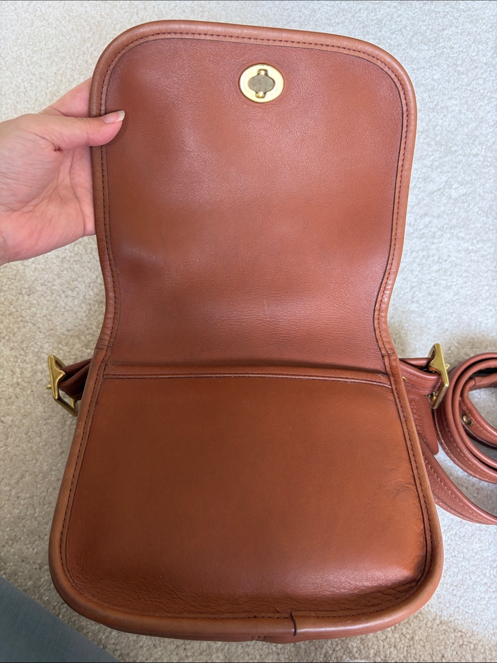 Vintage coach legacy trail bag British tan 9965 - Picture 10 of 10